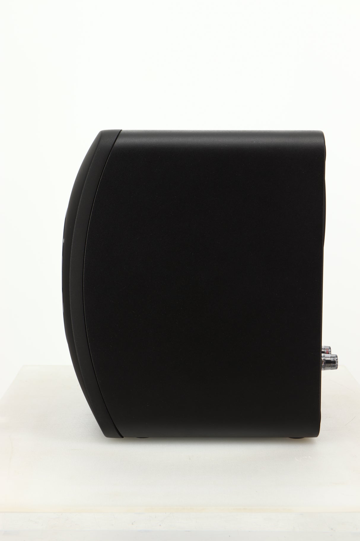 Side view of a used KEF LS50 Black Edition Standmount Speaker