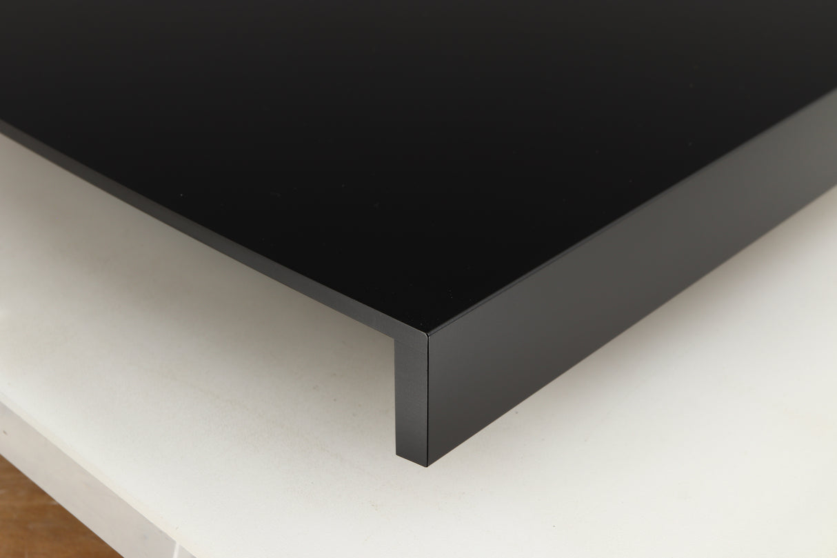 Rear left corner of a used Linn Klimax Exaktbox W/ Organic DAC in a black finish