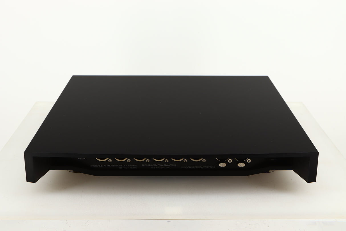 Rear view of a used Linn Klimax Exaktbox W/ Organic DAC in a black finish