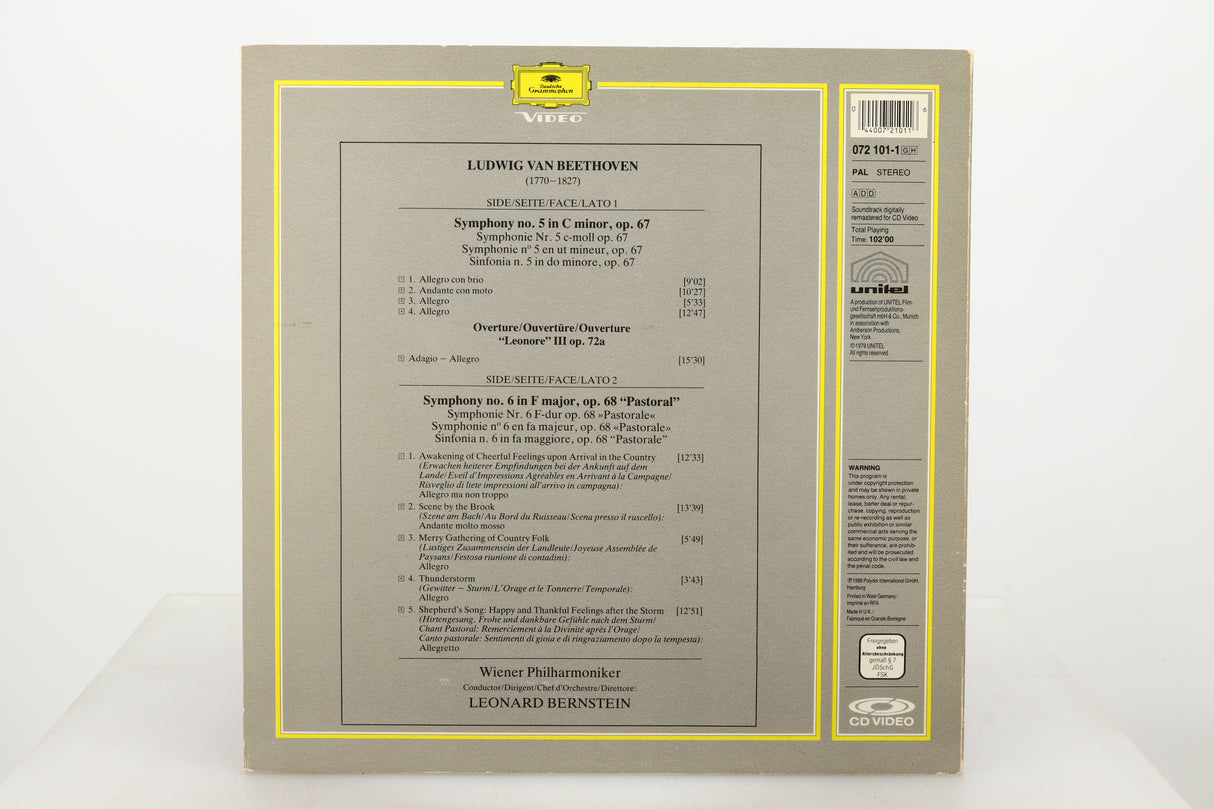 Ludwig Van Beethoven - Symphonies Nos. 5 & 6 "Pastoral" back