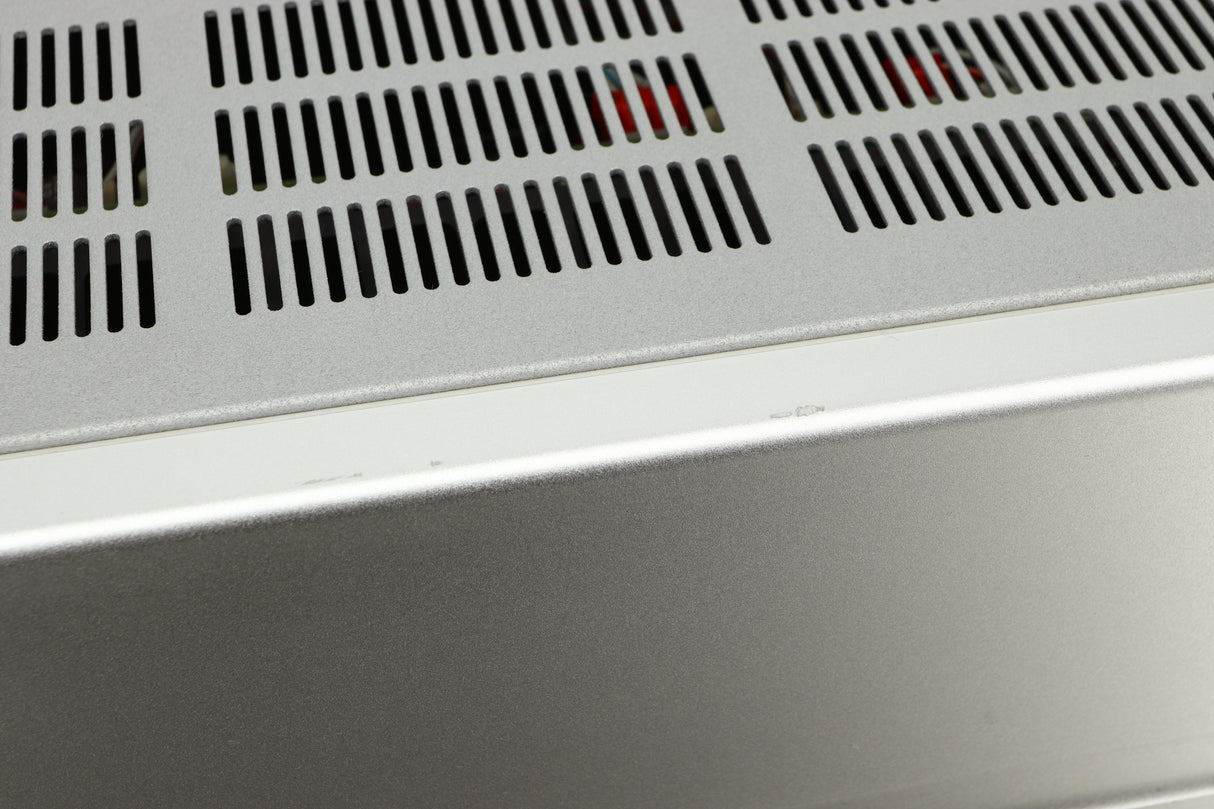 Close up view of a used Luxman L-505u Integrated Amplifier