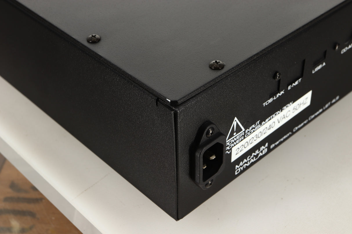 Rear left corner view of a used Magnum Dynalab MD90T SE Tuner