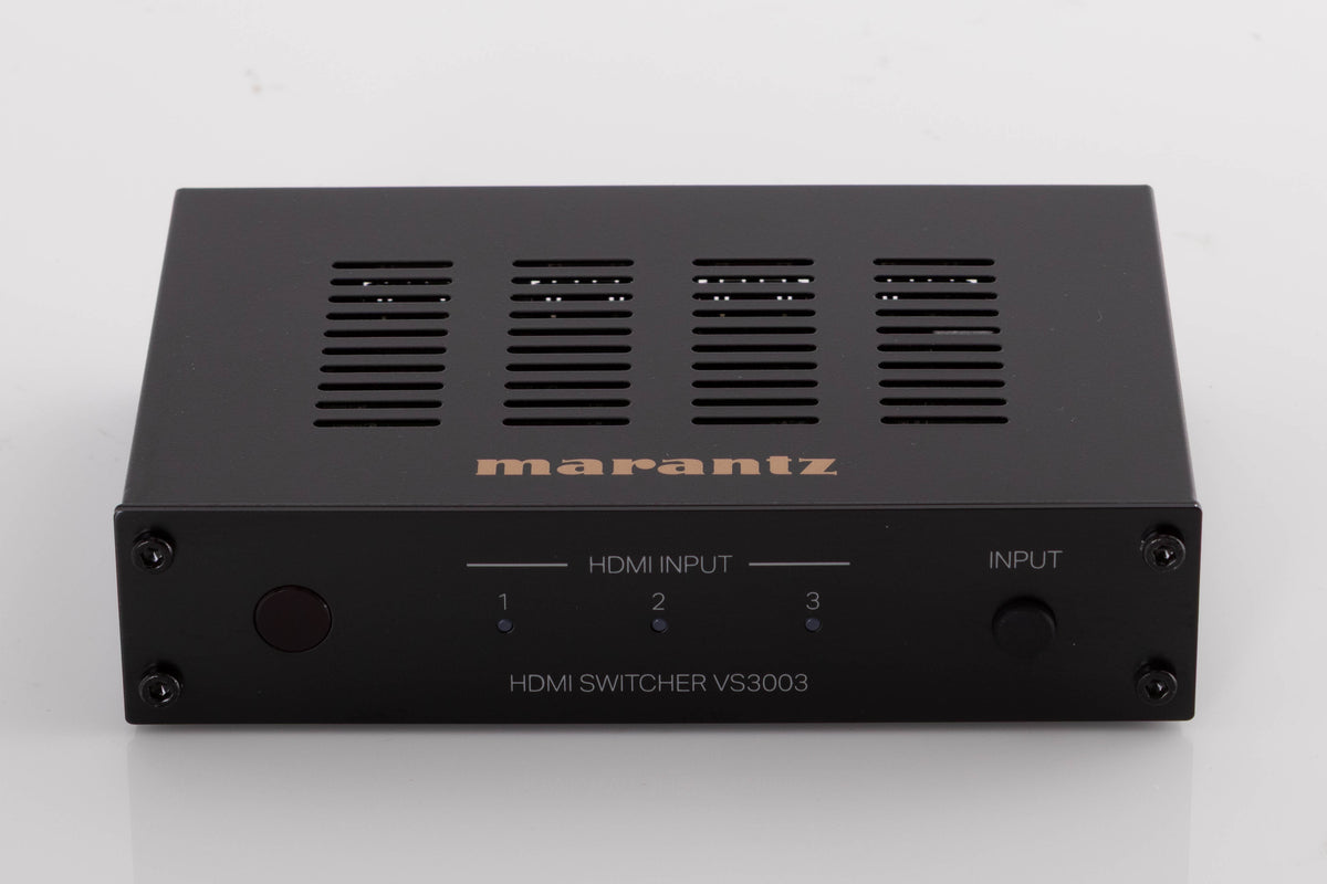 Front view of a used Marantz VS3003 3 Port HDMI Switch in a Black finish