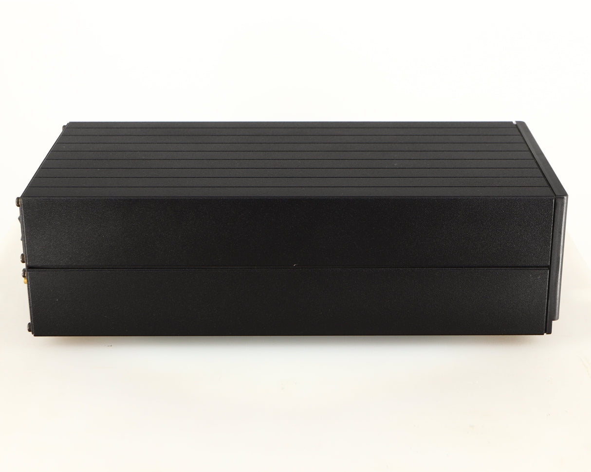 Left side view of a used Meridian 203 Digital Analogue Converter in a black finish