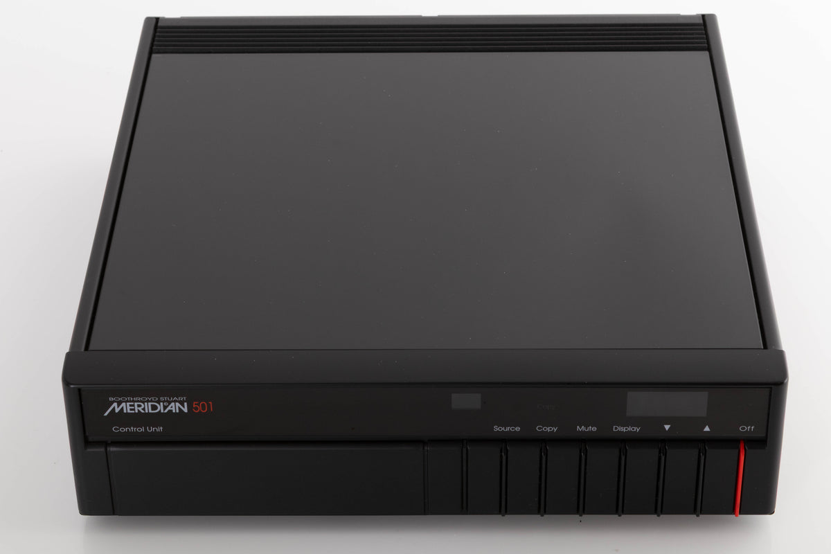 Top view of a used Meridian 501 Pre Amplifier