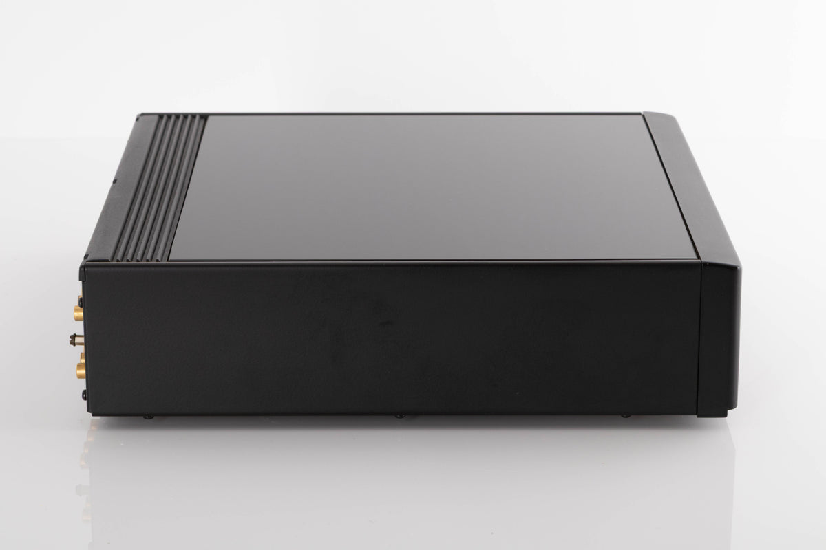 Side view of a used Meridian 502 Pre Amplifier