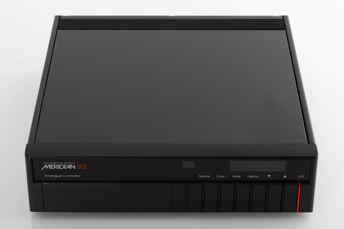 Top view of a used Meridian 502 Pre Amplifier