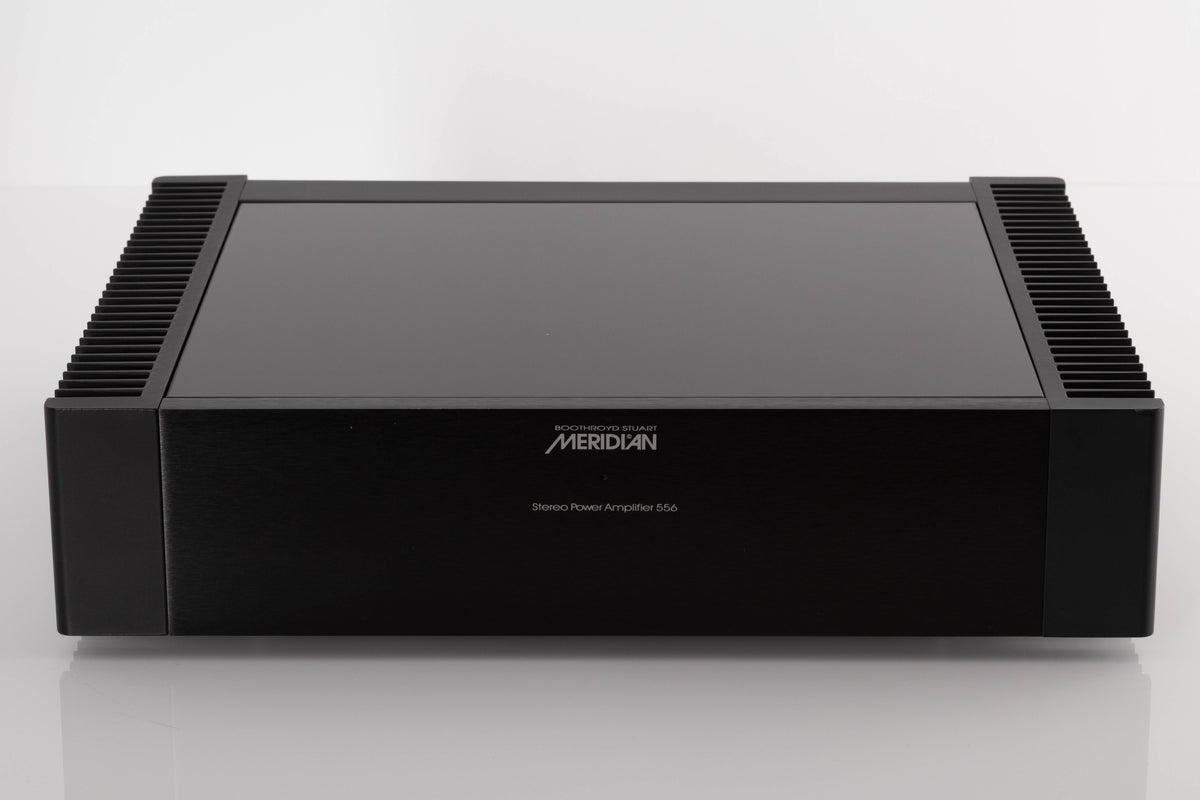 Front view of a used Meridian 556 Stereo Power Amplifier