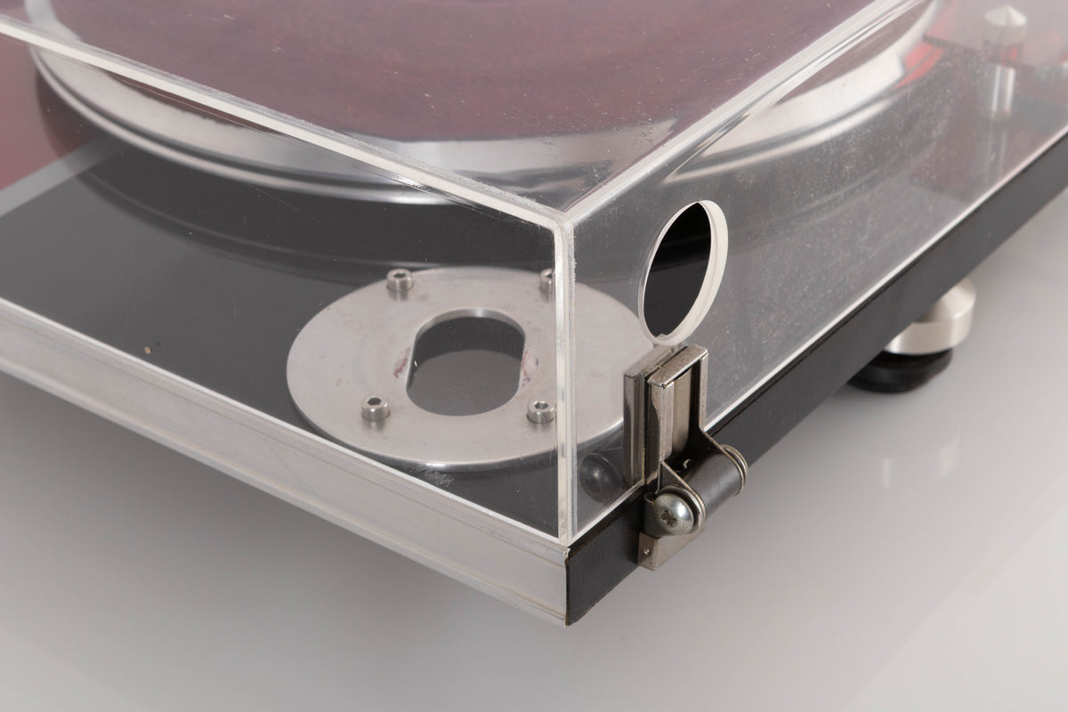 Rear right corner of a used Michell Focus One Turntable (No Arm) (Spares / Repair)