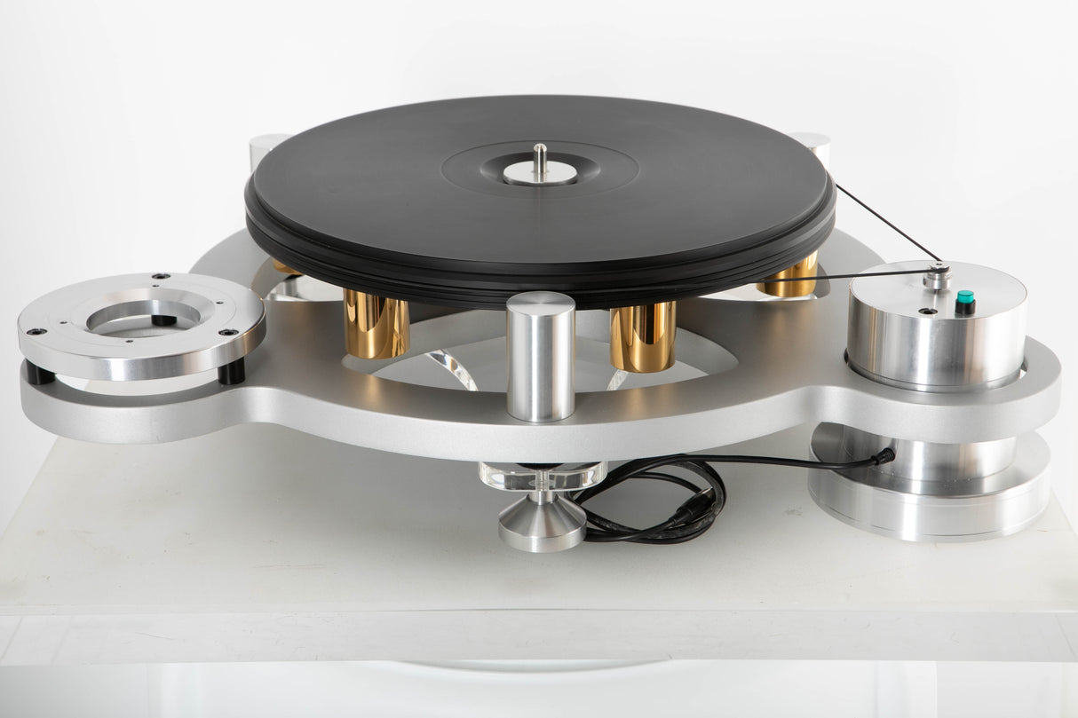 Rear view of a used Michell Gyro SE Turntable in Silver