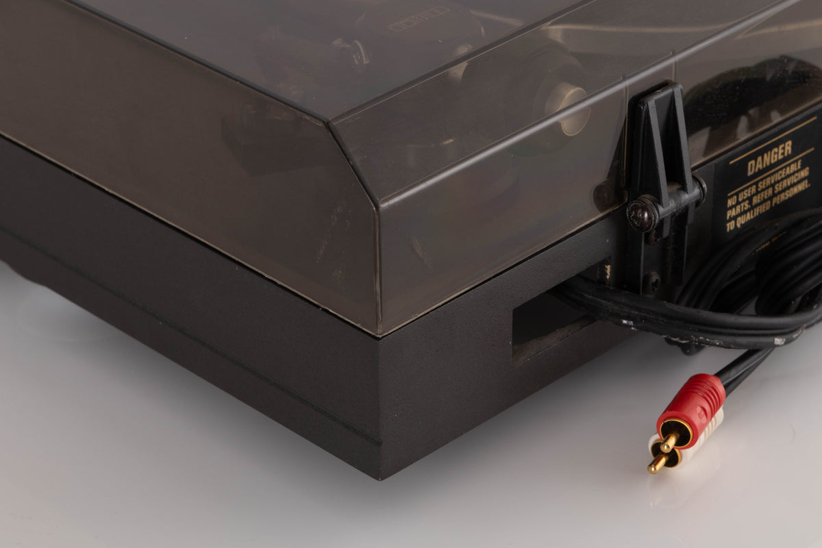 Rear left corner view of a used Mission 775LC Turntable