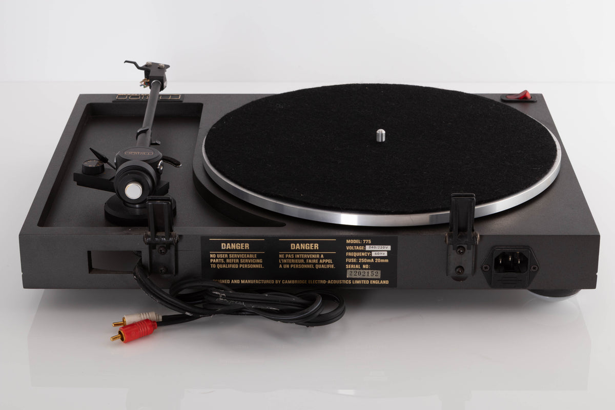 Rear view of a used Mission 775LC Turntable