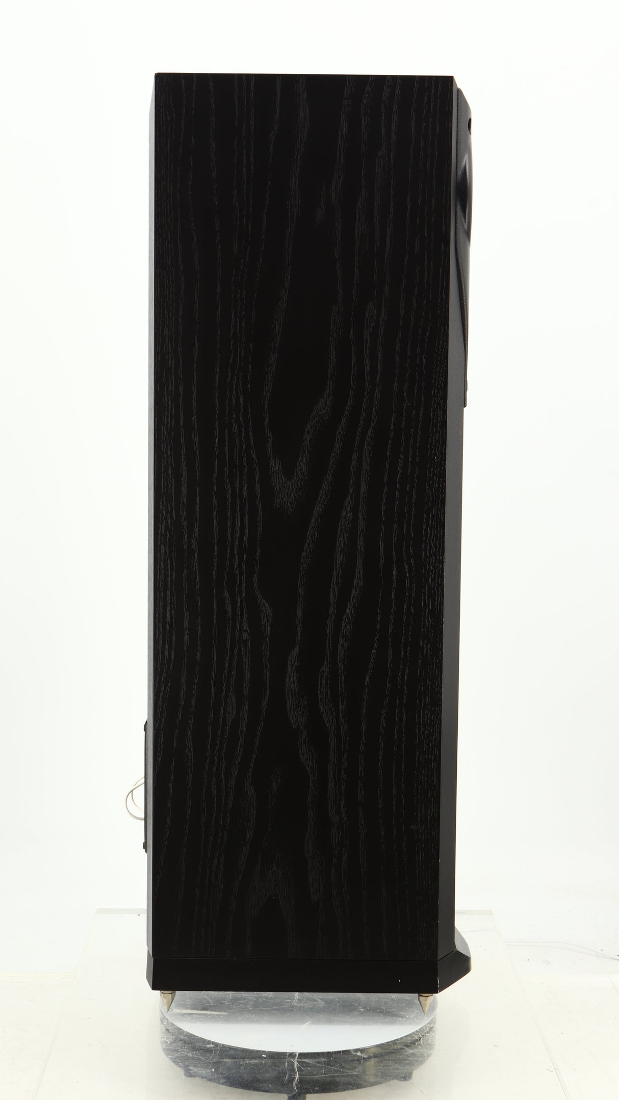 Left side view of a used Mission 782 Floorstanding Speaker in a black finish