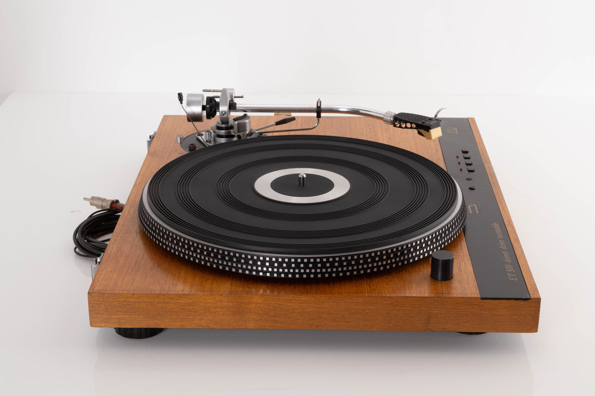 Side view of a used Monitor Audio ET 500 Direct Drive Turntable with SME 3009 S2 Tonearm