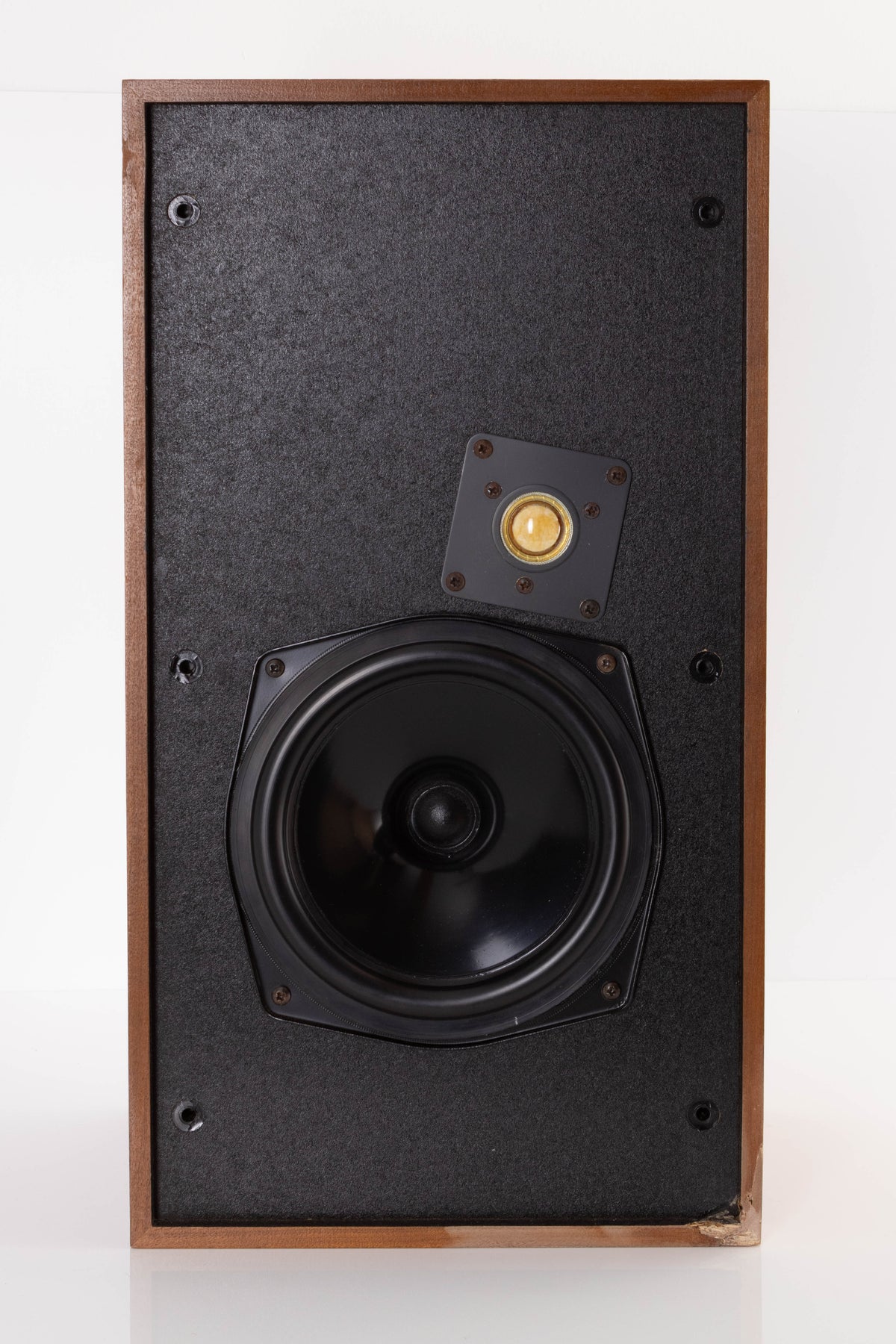 Front view of a used Monitor Audio MA5 Series II Standmount Speakers in a Teak finish