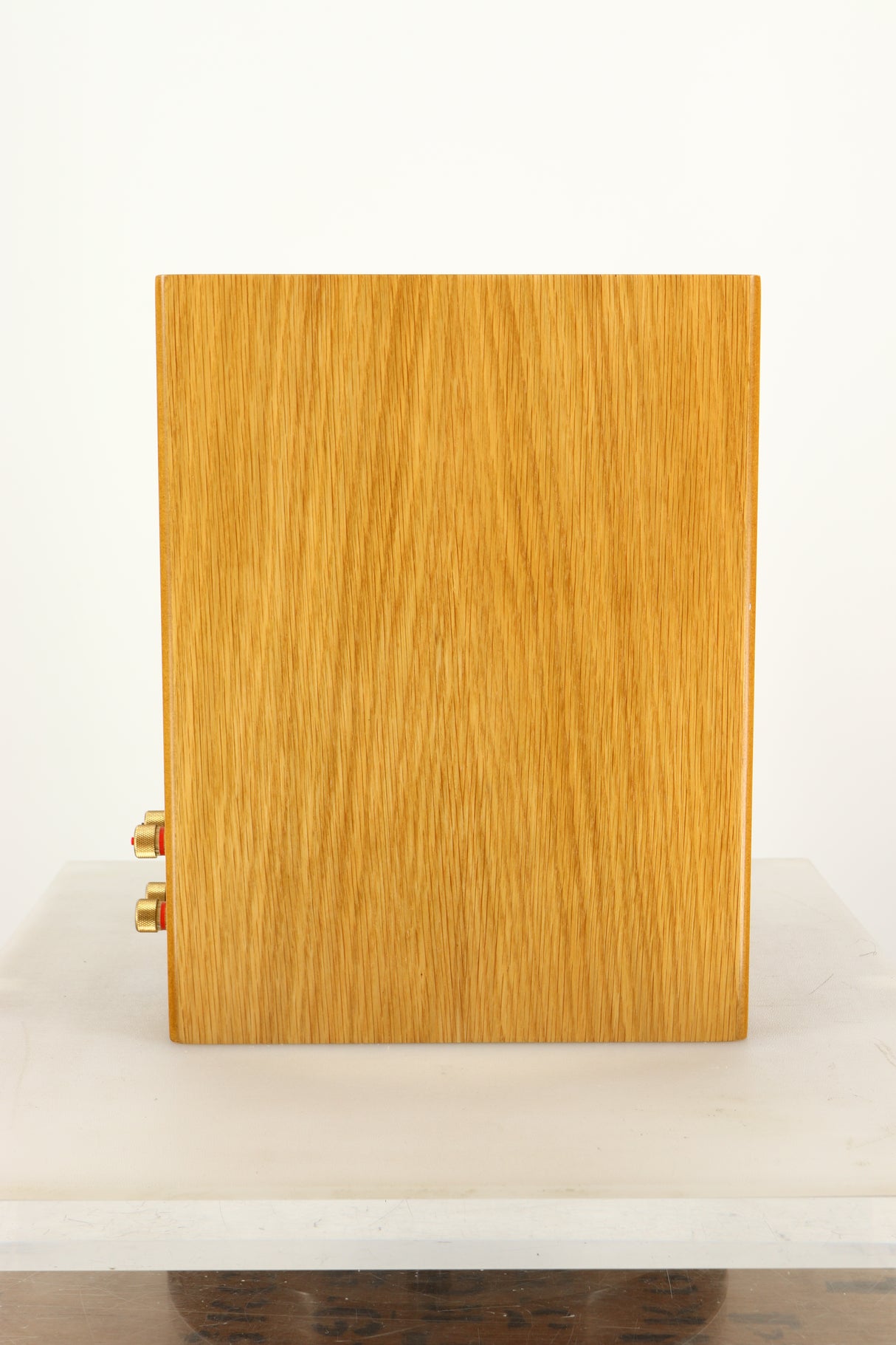 Side view of a used Monitor Audio Silver 1 Standmount Speaker in Natural Oak finish