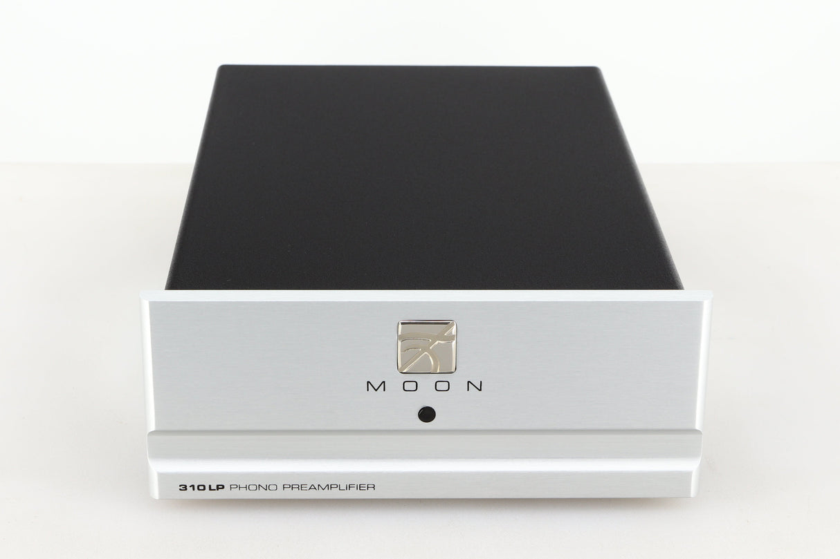 Front view of a used Moon 310LP Phonostage in a silver finish