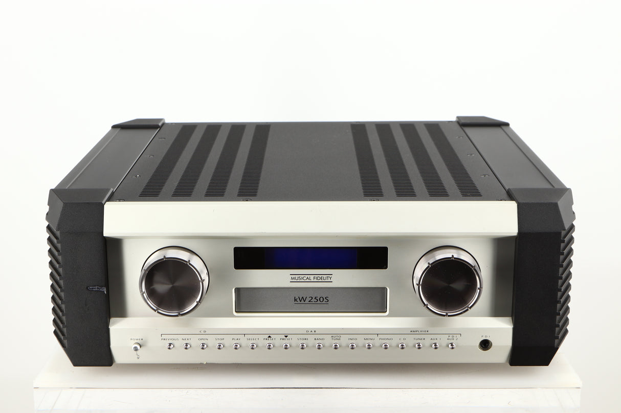 Front view of a used Musical Fidelity KW250S Integrated System