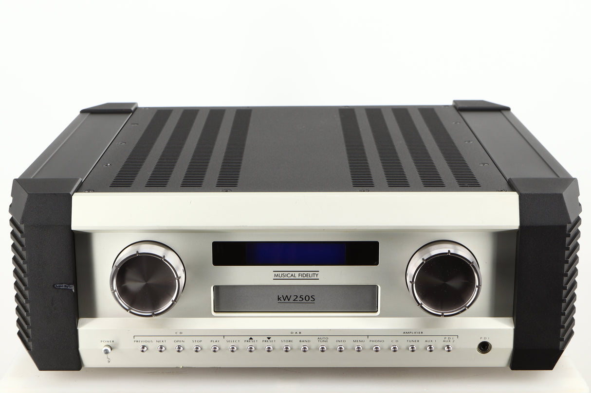 Front view of a used Musical Fidelity KW250S Integrated System