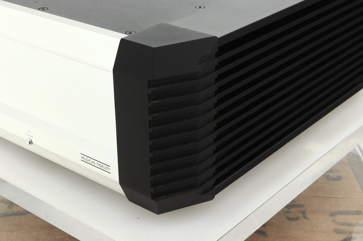 Front right view of a used Musical Fidelity KW550 Integrated Amplifier Power Supply