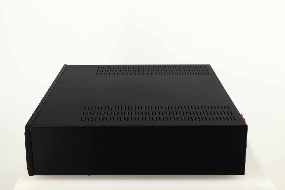 Right side view of a used Musical Fidelity M2si Integrated Amplifier in a black finish