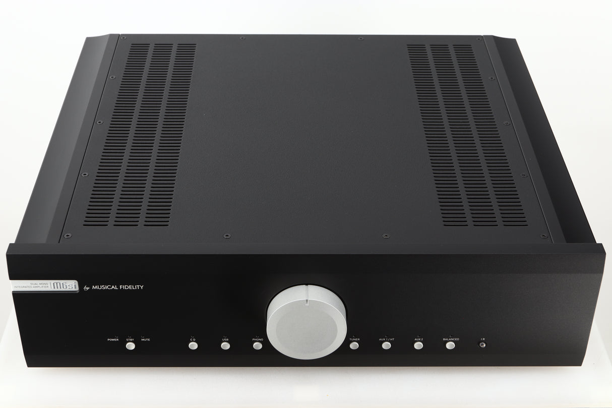 Top view of a used Musical Fidelity M6si Integrated Amplifier in Black finish