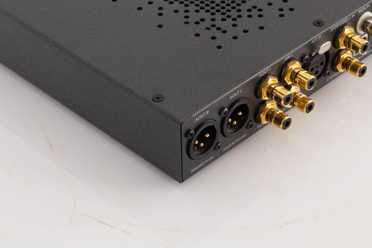 Rear left corner view of a used Mytek Brooklyn DAC+ Digital Analogue Converter