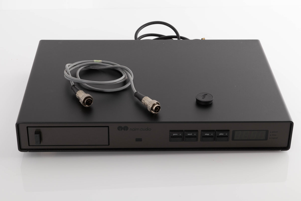Front view of a used Naim CD3 CD Player with SNAIC, and CD puck