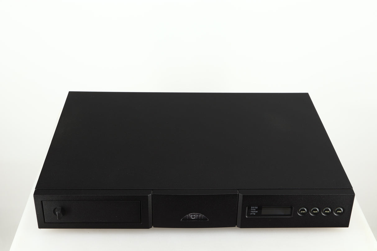 Top of a used Naim CD5 CD Player in a black finish