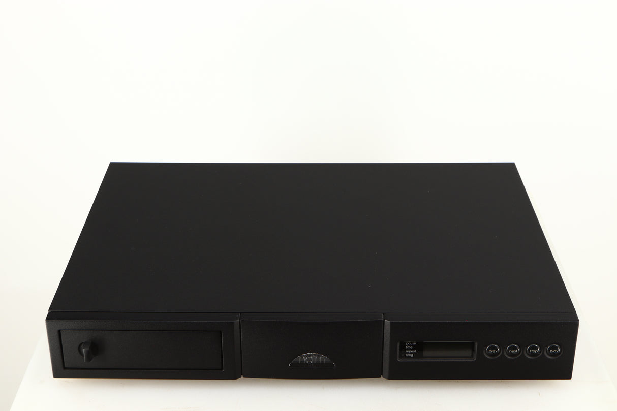 Top of a used Naim CD5si CD Player in a black finish