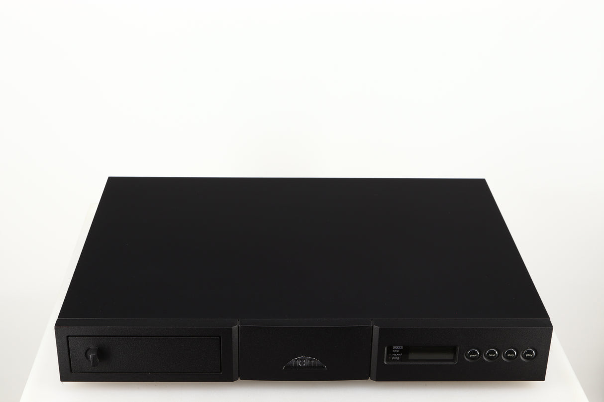 Top of a used Naim CD5X CD Player in a black finish