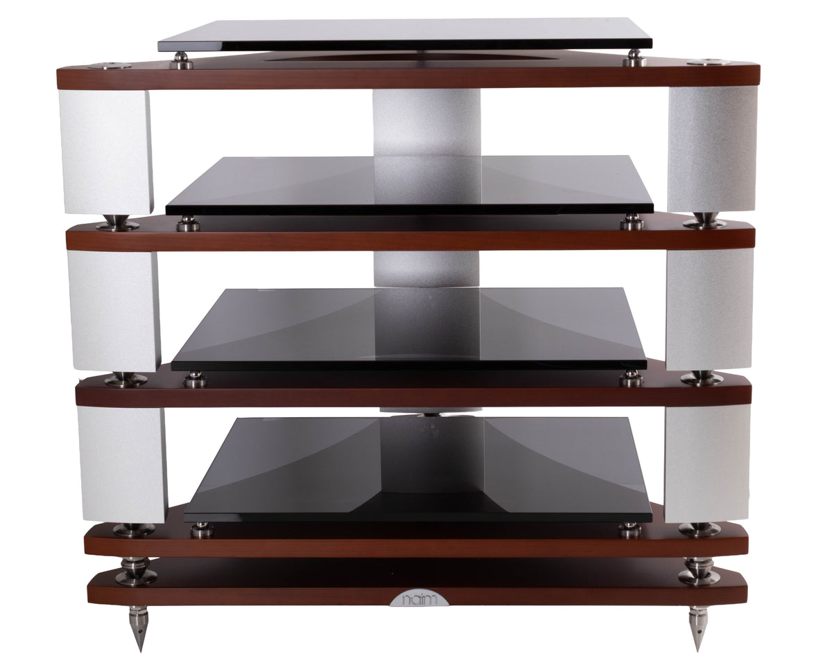 Front view of a used Naim Fraim Base / 3 Levels in a Tinted Cherry finish