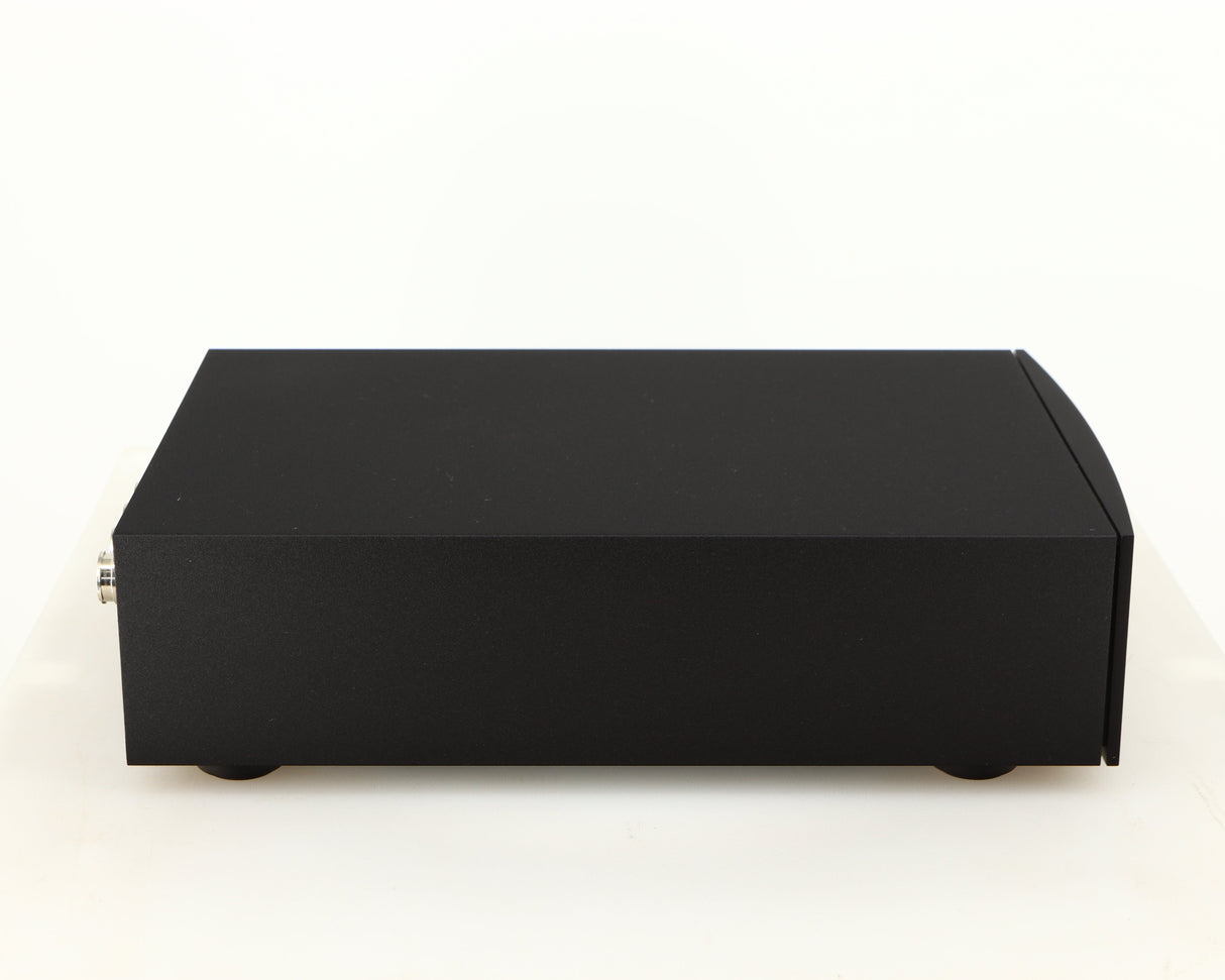 Left side view of a used Naim Hicap DR Power Supply in a black finish