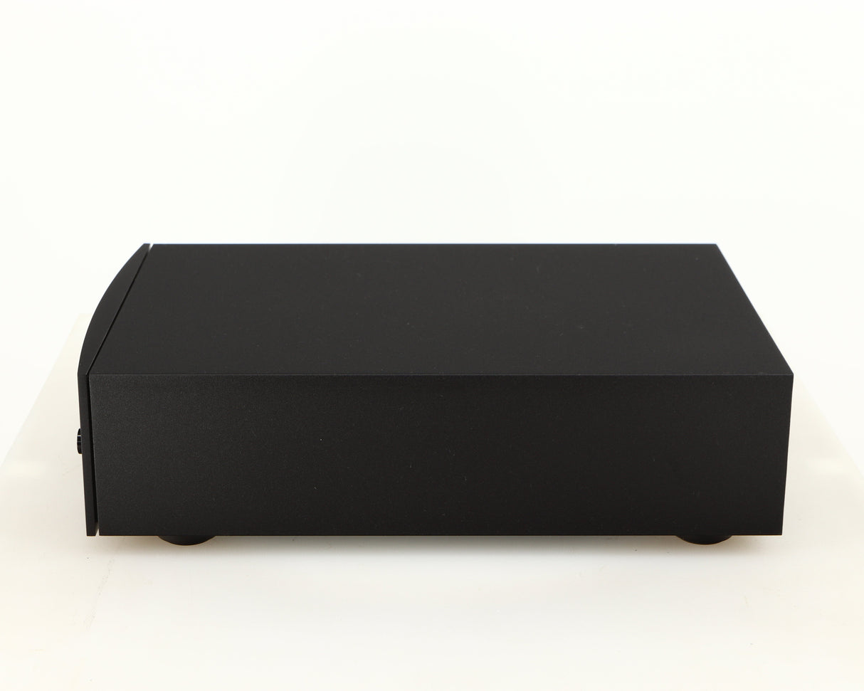 Right side view of a used Naim Hicap DR Power Supply in a black finish