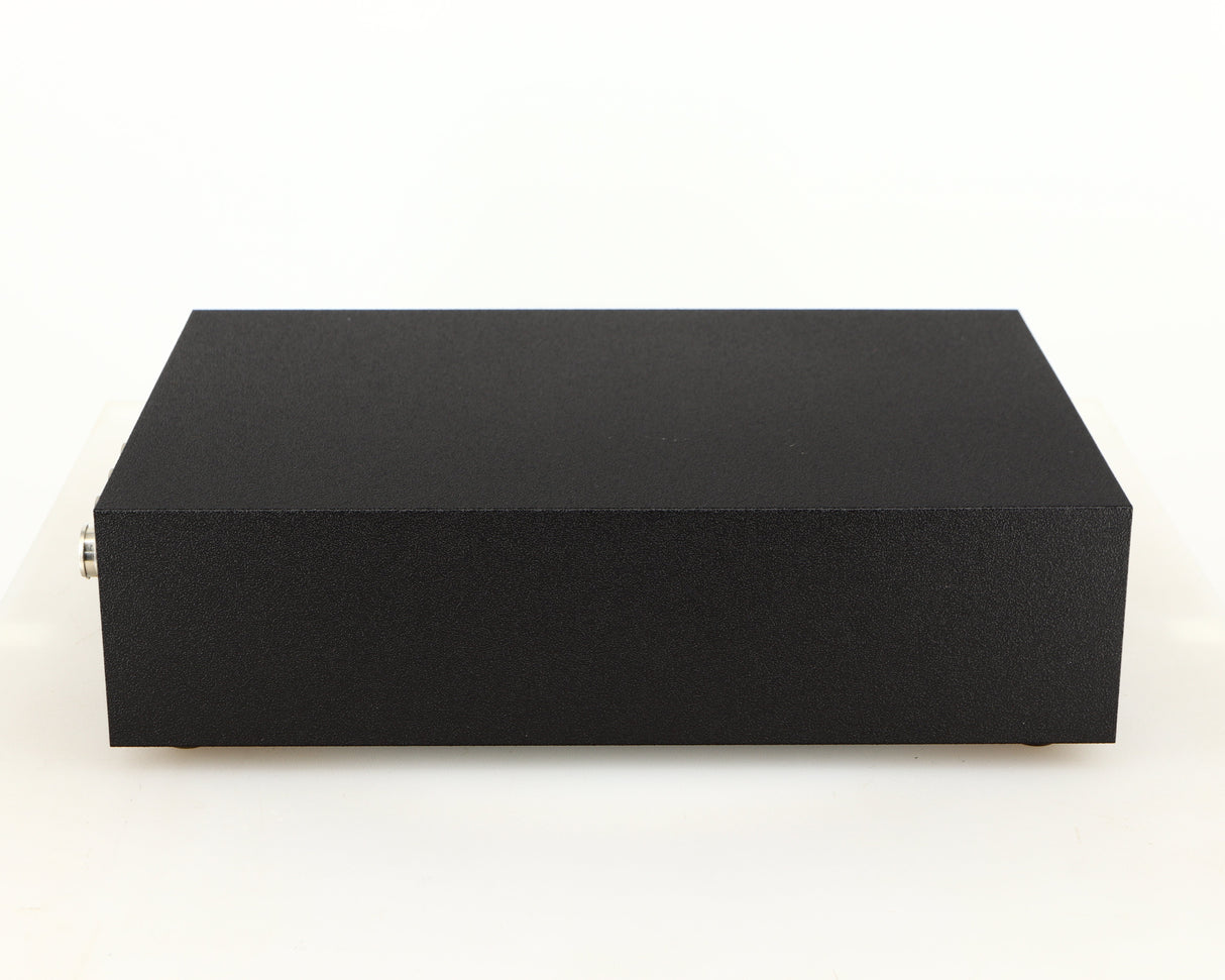Left side view of a used Naim Hicap Power Supply in a black finish