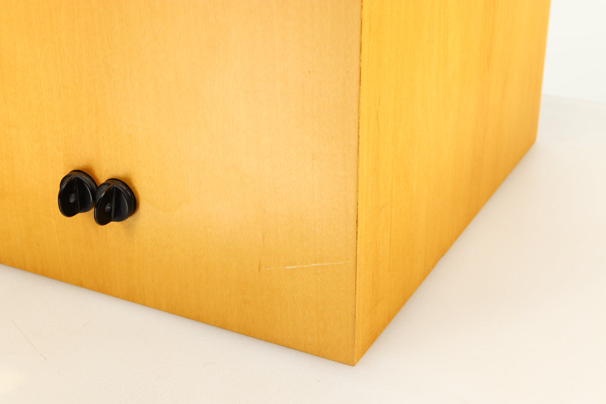 Close up view of a used Naim Intro Head Unit with Driver in Maple finish