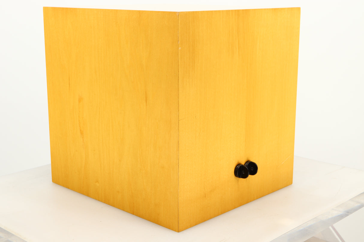 Rear left corner view of a used Naim Intro Head Unit with Driver in Maple finish