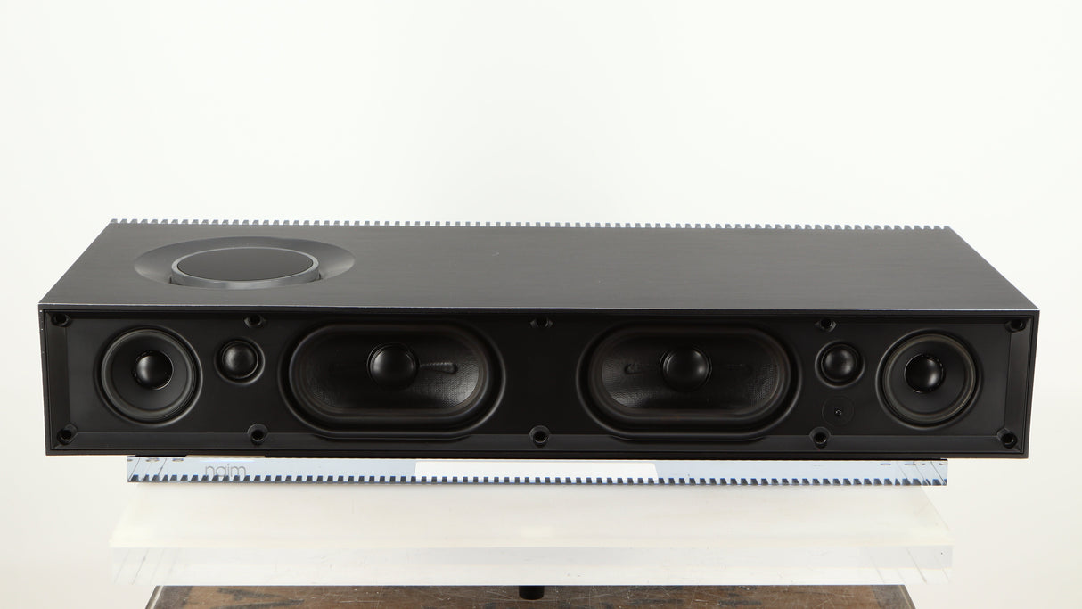 Front view of a used Naim Mu-so GEN2 Wireless Music System in a silver finish