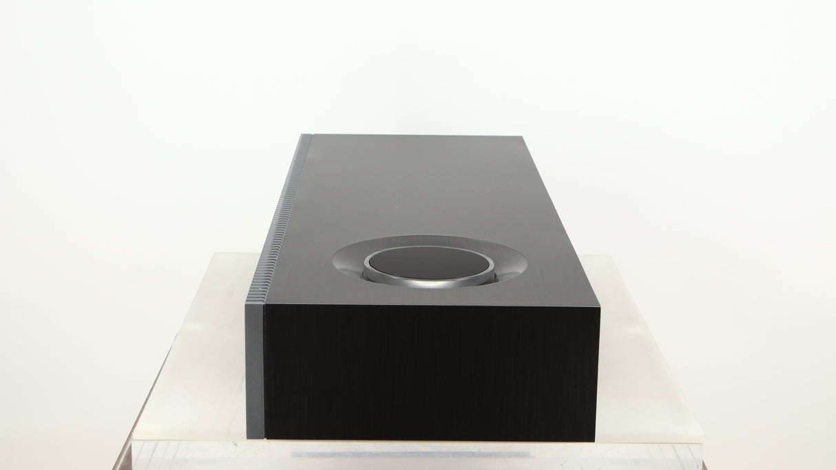 Left side view of a used Naim Mu-so GEN2 Wireless Music System in a silver finish