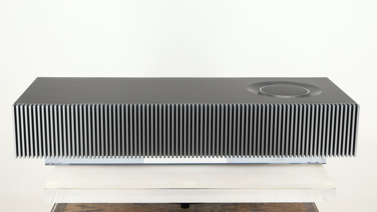 Rear view of a used Naim Mu-so GEN2 Wireless Music System in a silver finish