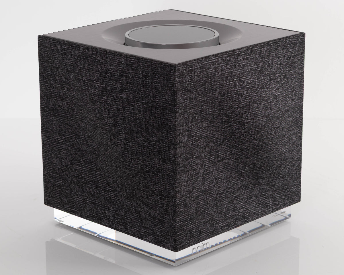 Front left corner of a used Naim Muso QB GEN2 Compact Wireless Speaker
