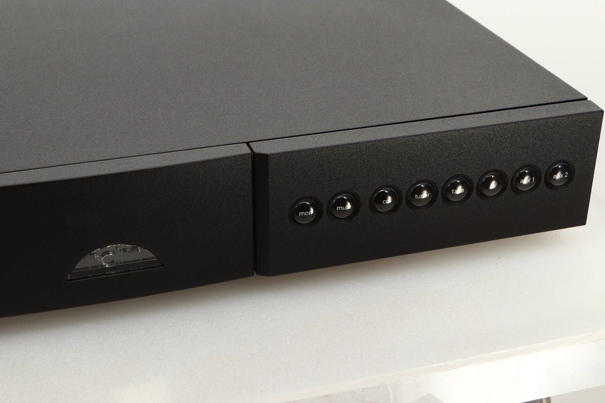 Close up view of a used Naim NAC122X Pre Amplifier