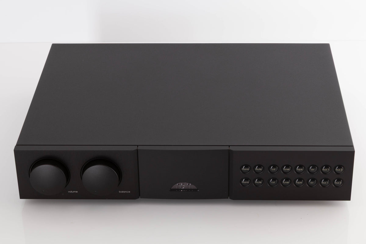 Top of a used Naim NAC282 Pre Amplifier in a Black finish
