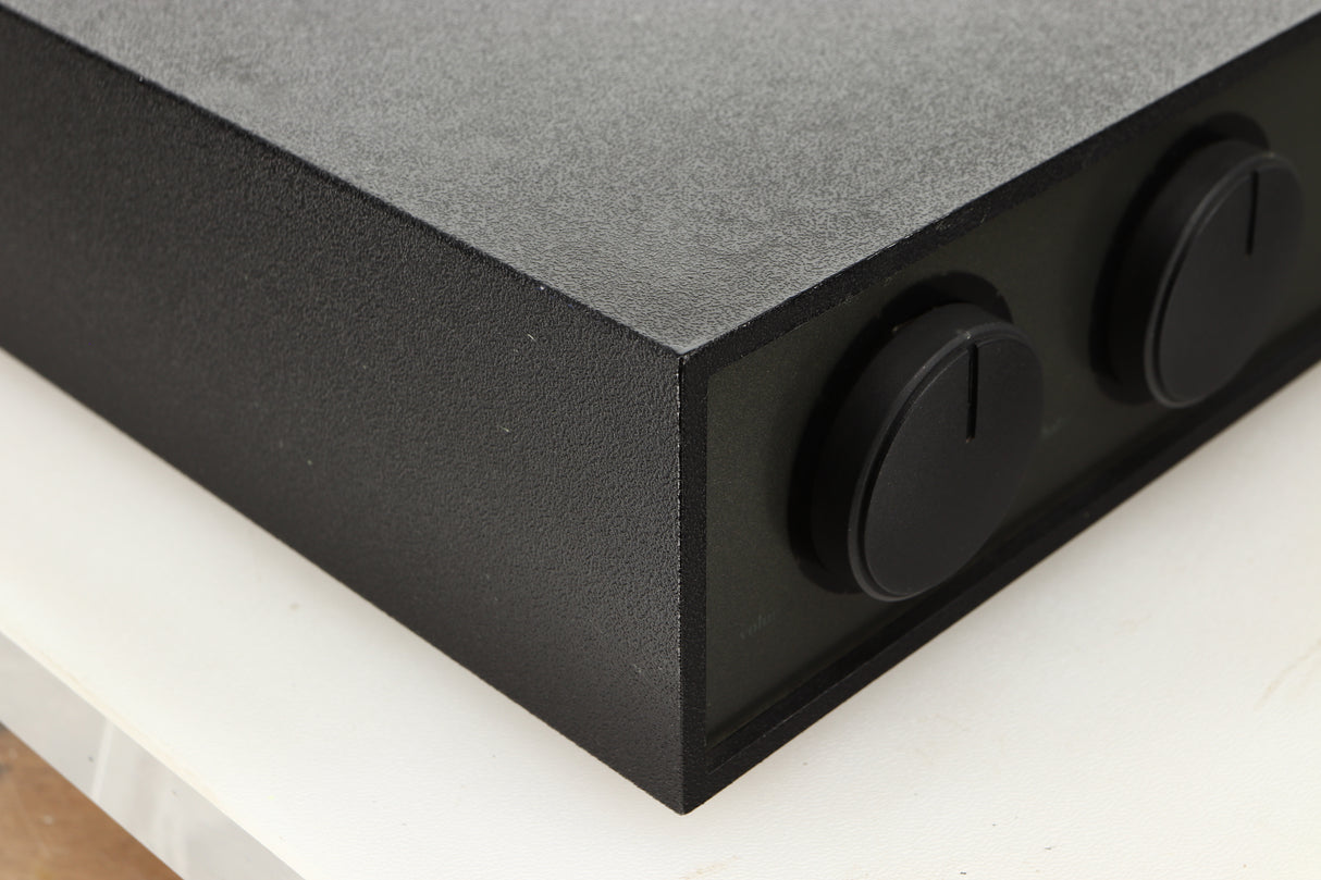 Front left corner view of a used Naim NAC82 Pre Amplifier and NAPSC Power Supply