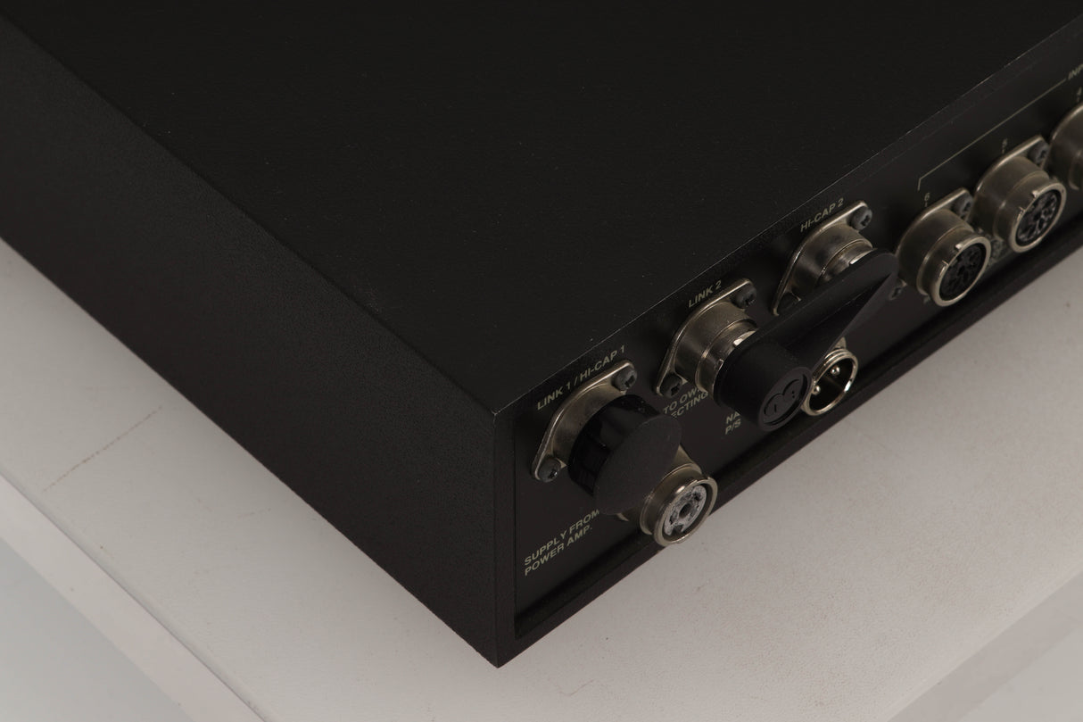 Rear left corner view of a used Naim NAC82 Pre Amplifier with NAPSC Power Supply