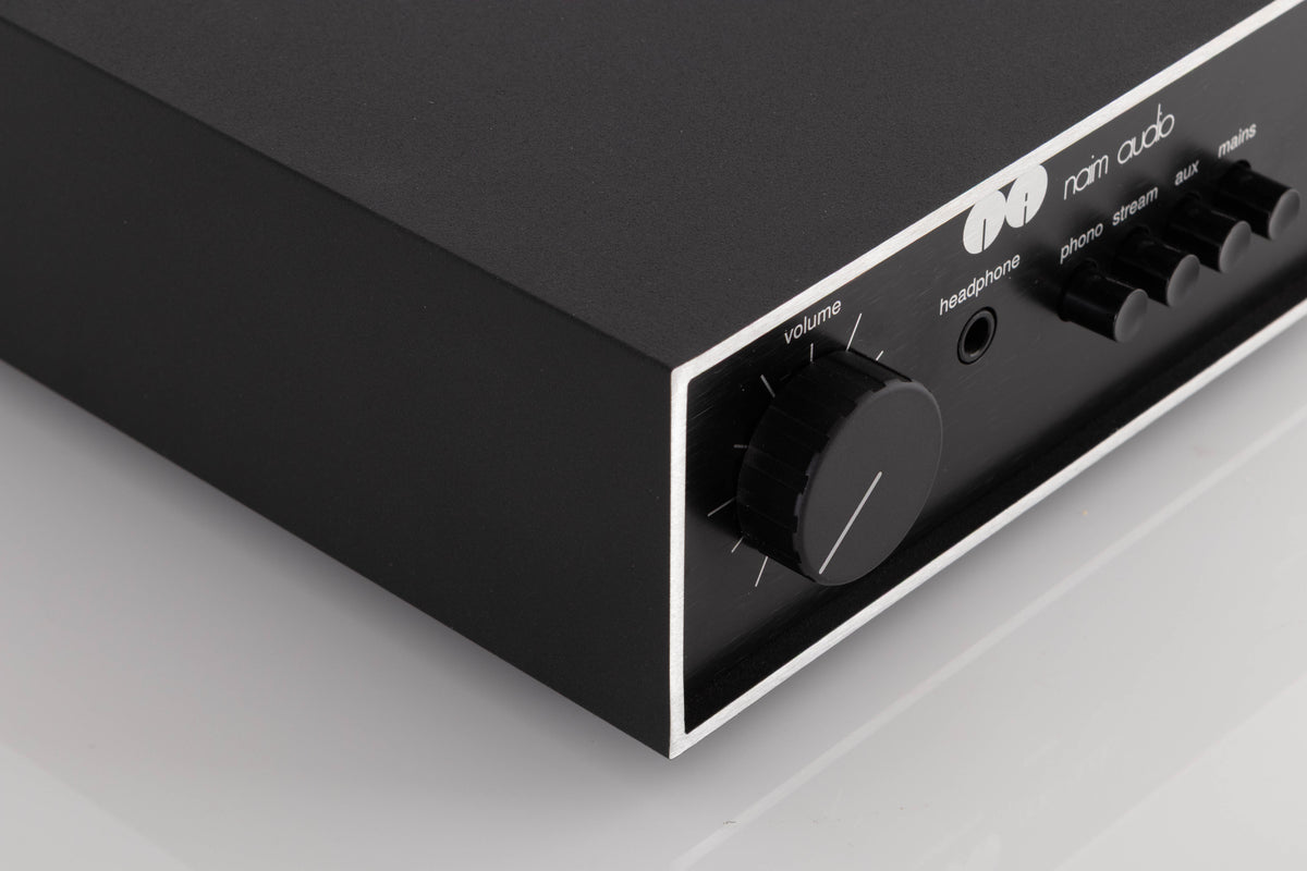 Front left corner view of a used Naim Nait 50 Integrated Amplifier