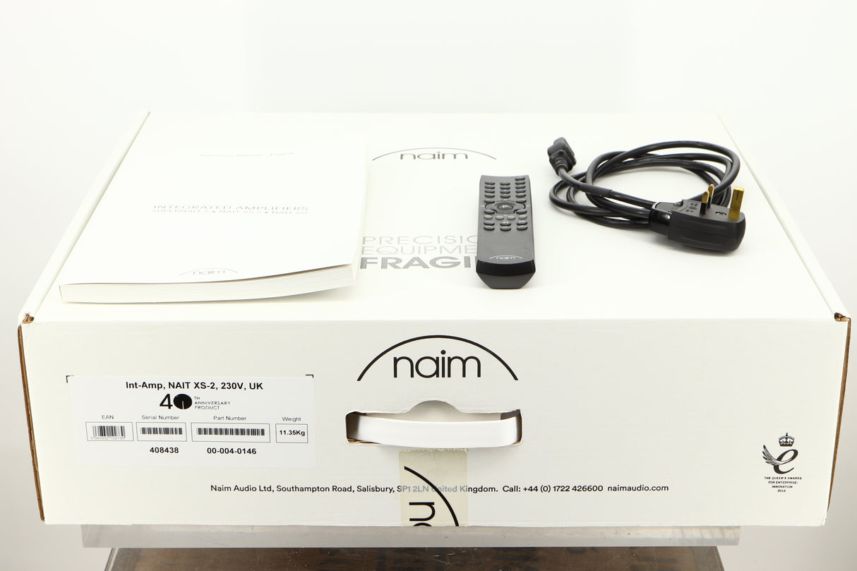 Box of a used Naim Nait XS-2 Integrated Amplifier