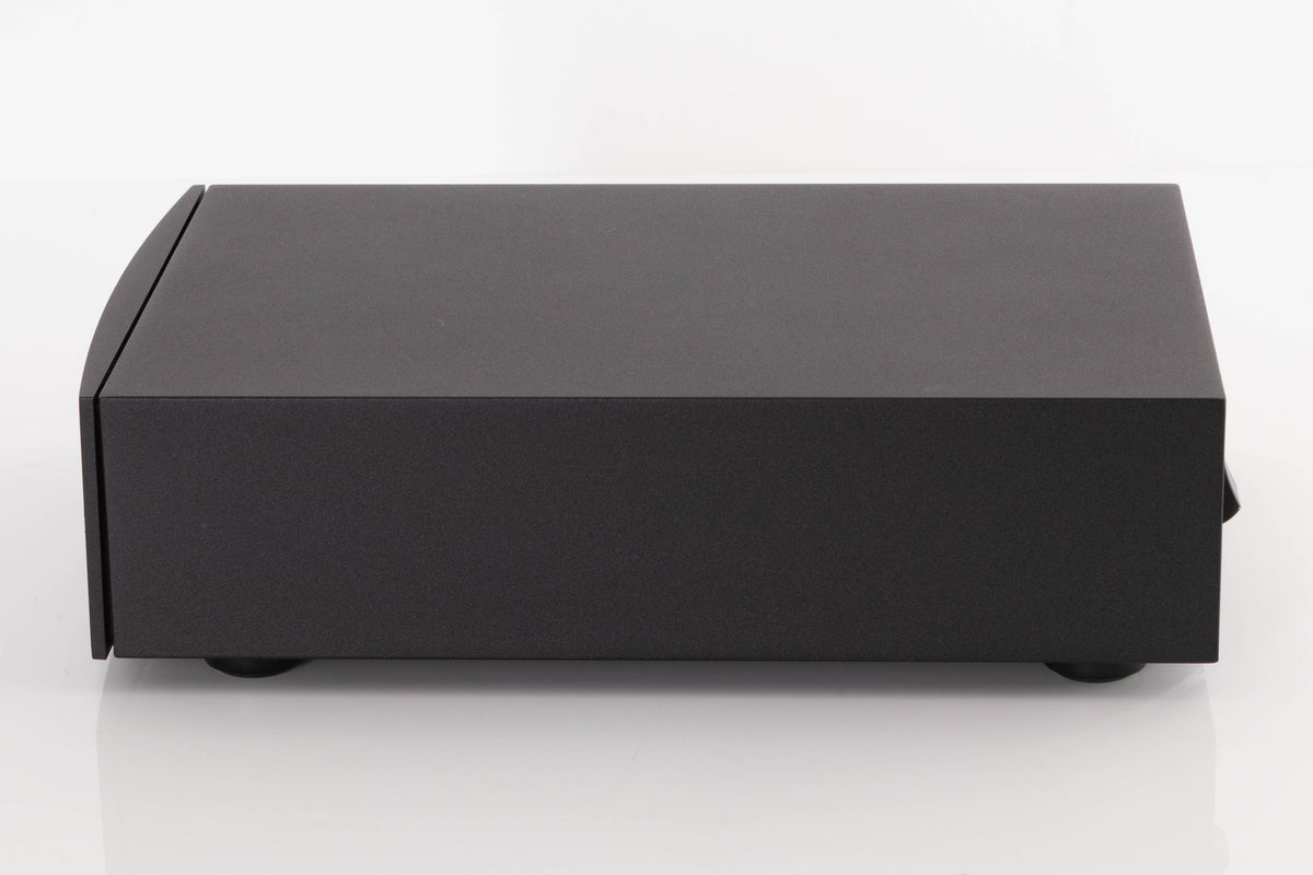 Right side view of a used Naim NAP100 Power Amplifier in a Black finish