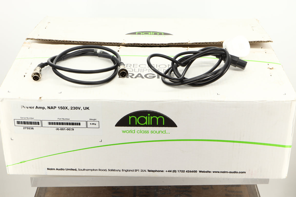 Box of a used Naim NAP150X Power Amplifier