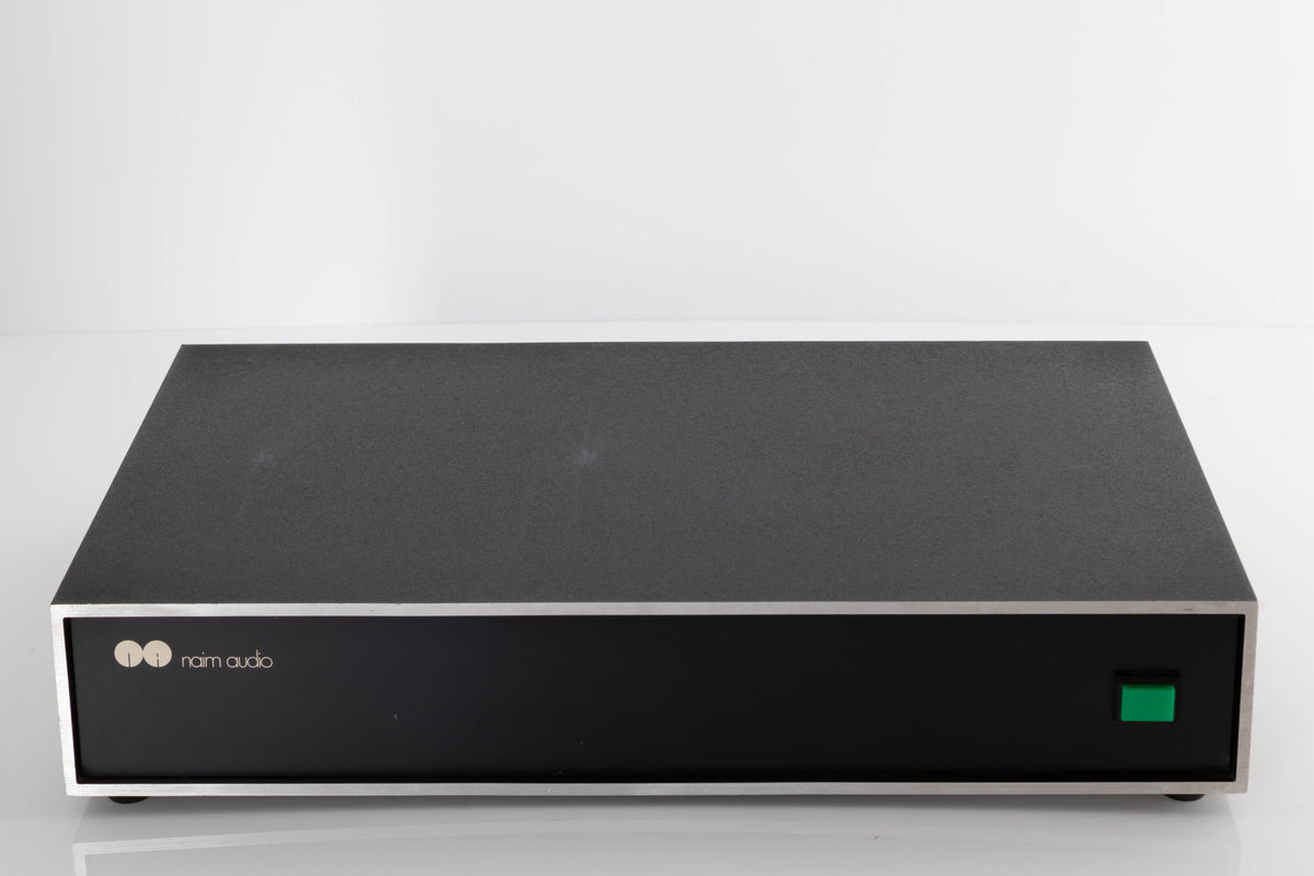 Front view of a used Naim NAP160 Power Amplifier in a Black finish